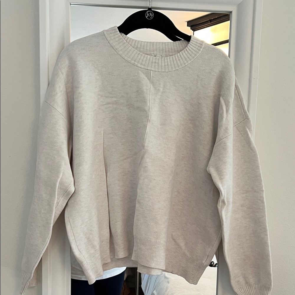 Splendid Cream Crew Neck Sweater